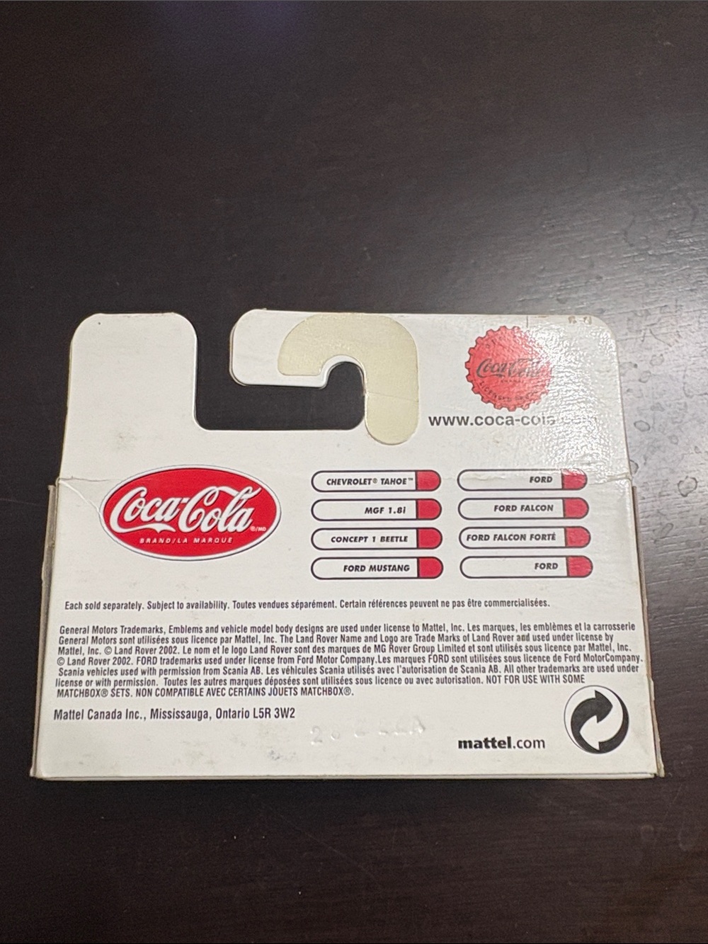 NIP Matchbox Coca‑Cola Silver & Red Convertible VW Beetle - Picture 3 of 6